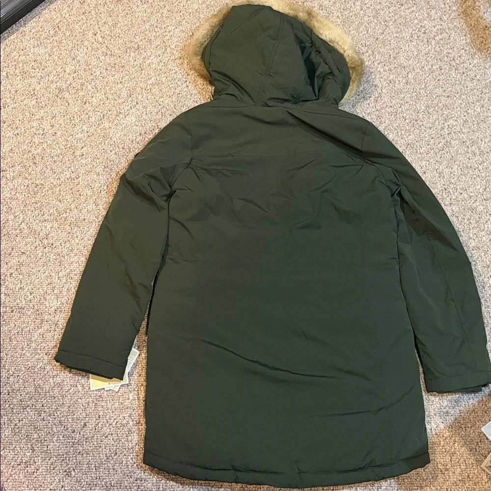Michael Kors, Ivy Missy Coat Down Parka Jacket, Ivy Green, Women Size S